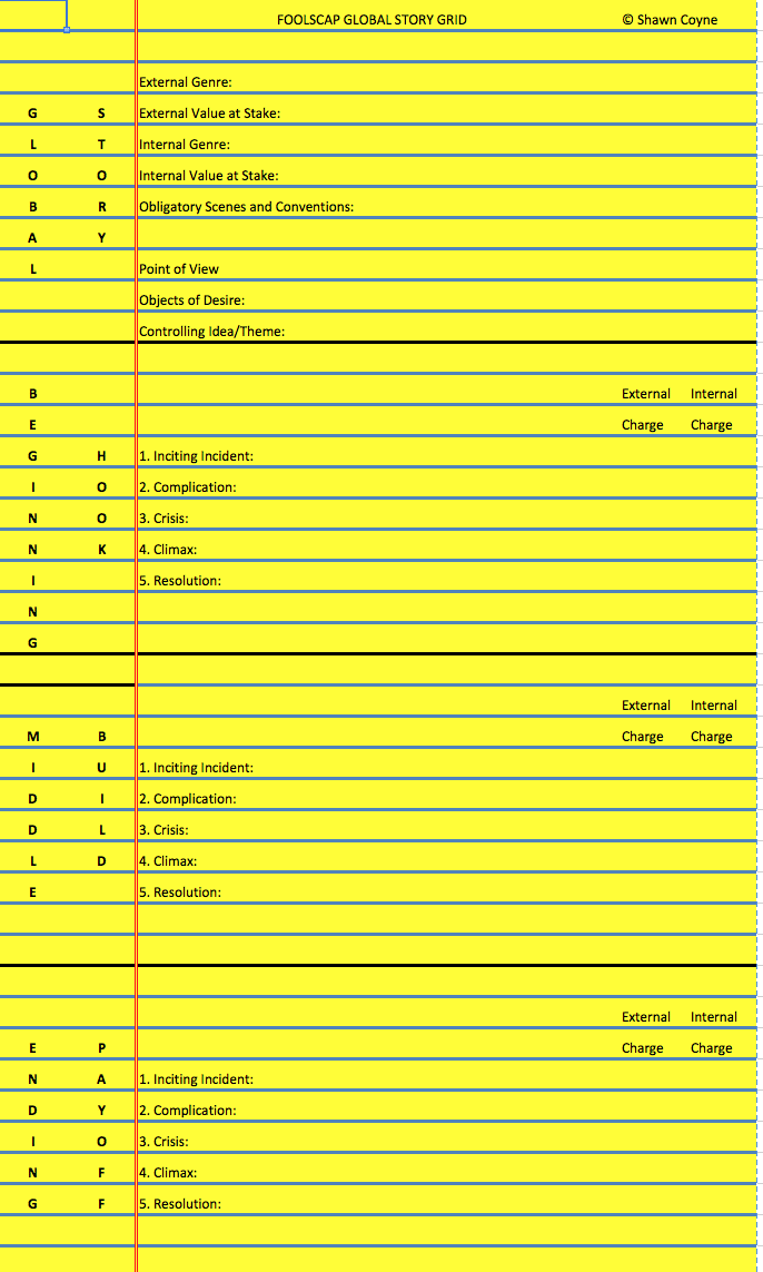 story grid template